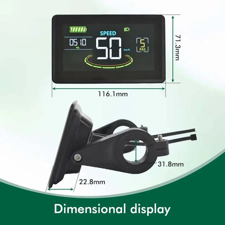 Waterproof H6C Digital Display for Off-Road Electric Bikes