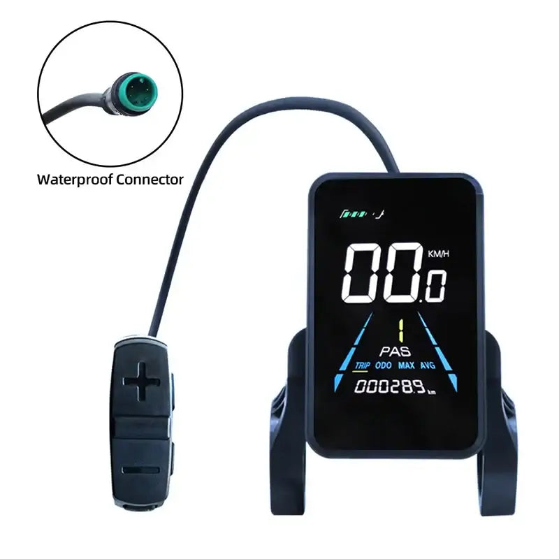 Waterproof IP65 rated YL81F LCD display panel for all-weather riding