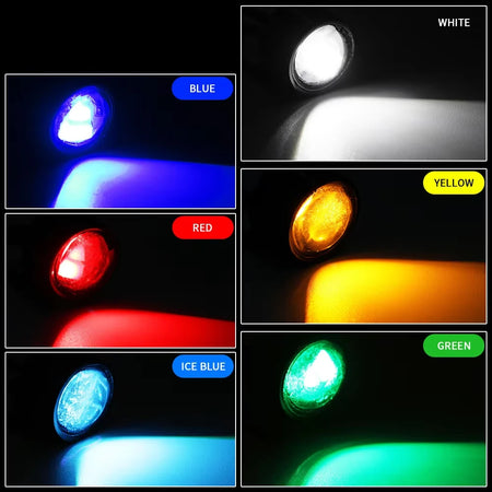 Waterproof LED motorcycle light for improved night visibility