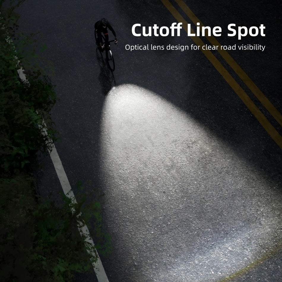 Waterproof aluminum bike front light IPX6