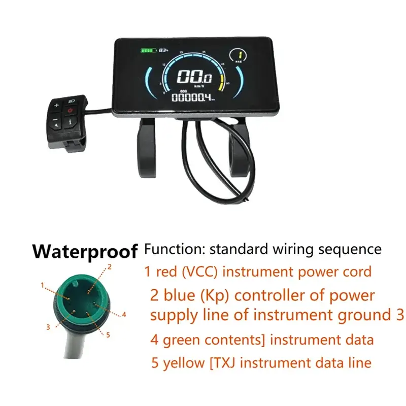 Waterproof connection plug for A51Q electric bicycle display meter