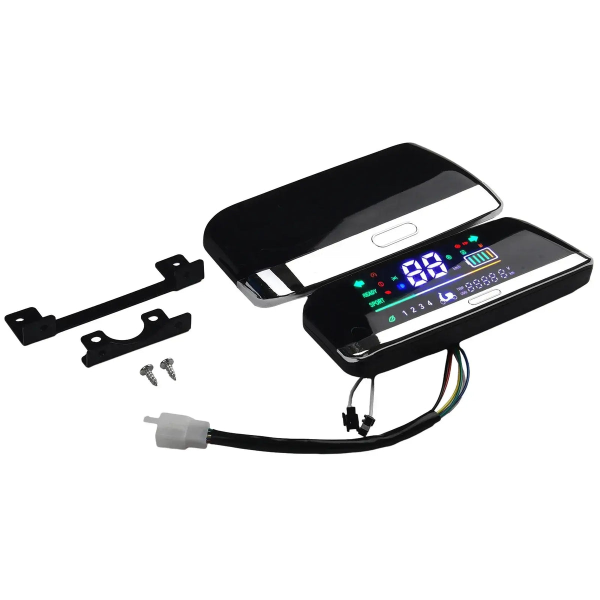 Waterproof electric bicycle meter with ABS shell