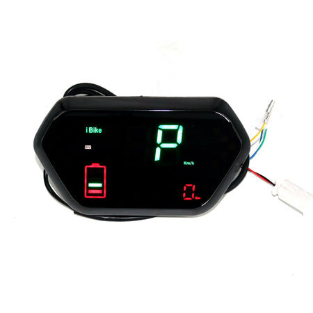 Waterproof electric bike battery indicator and speed meter unit