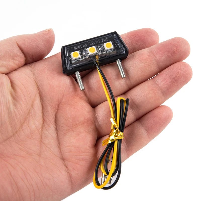 Waterproof motorcycle number plate LED light