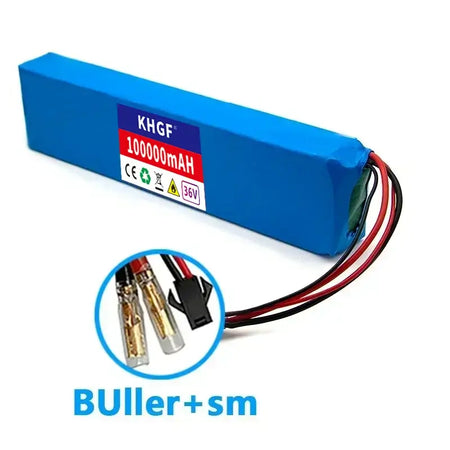 36V 10Ah Lithium Ion Battery Pack (10S3P) for E-Bike & Scooter – 18650 Rechargeable Cells with BMS + Charger
