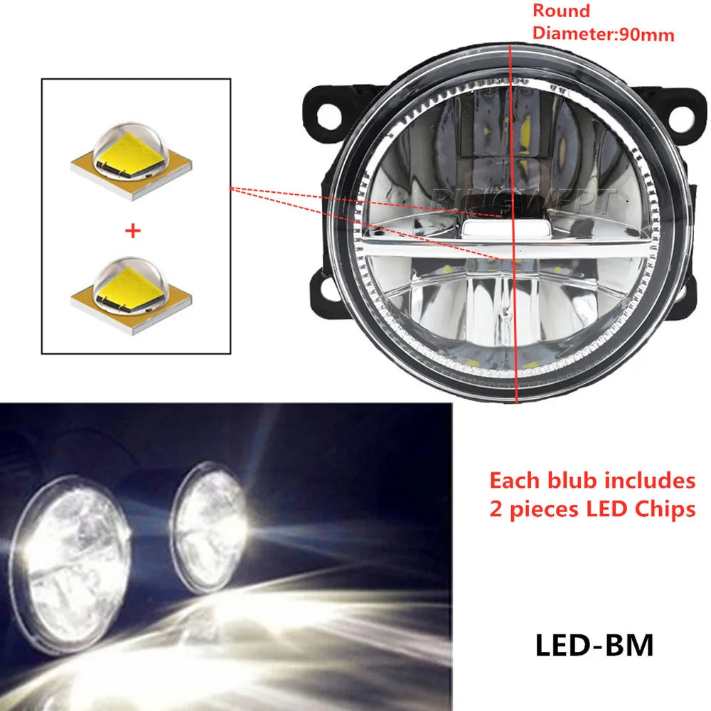 White LED fog lights for Nissan