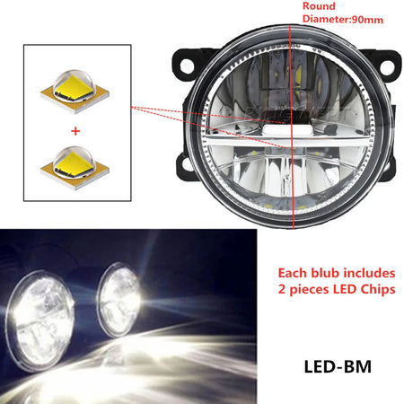 White LED fog lights for Nissan