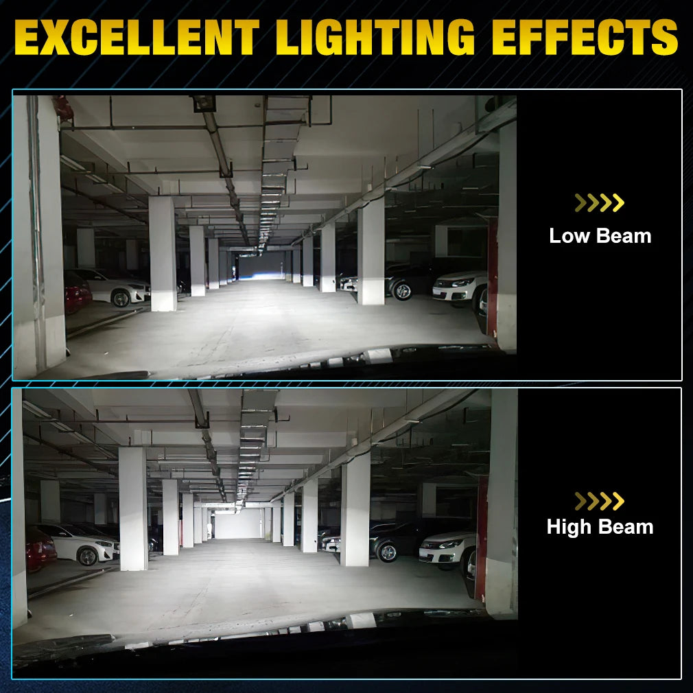 White daylight H7 LED headlight for enhanced visibility