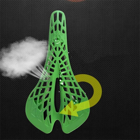 Wide bicycle saddle for long rides