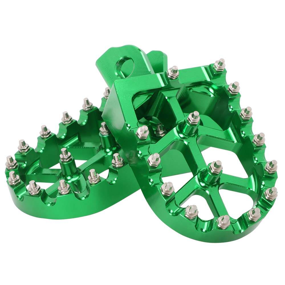 Wide motocross foot pegs better comfort and support