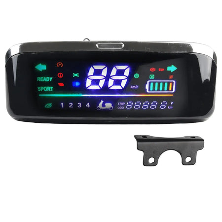 Wide screen e-bike speedometer with high visibility