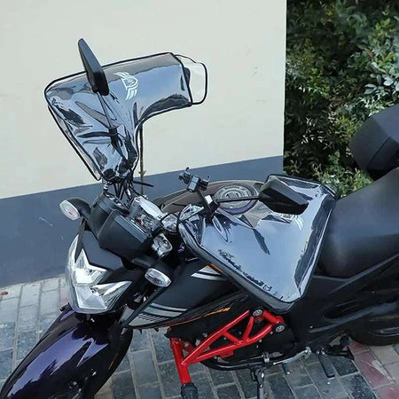 Windproof and rainproof motorcycle handlebar gloves for winter