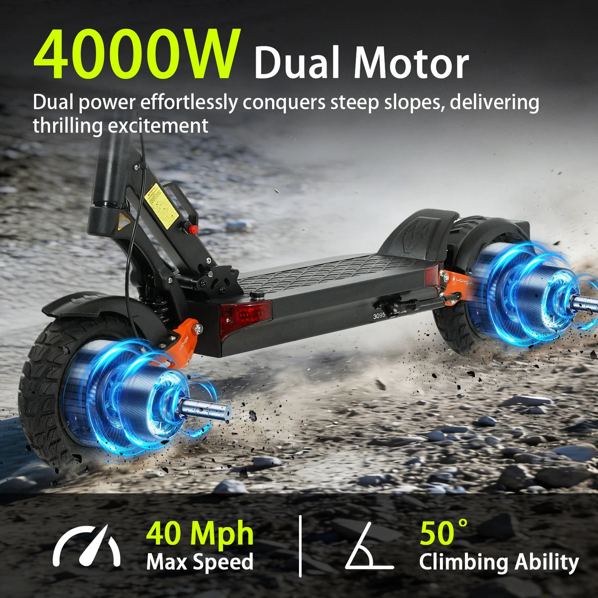 X5 Pro Off-Road Electric Scooter with Honeycomb Tires