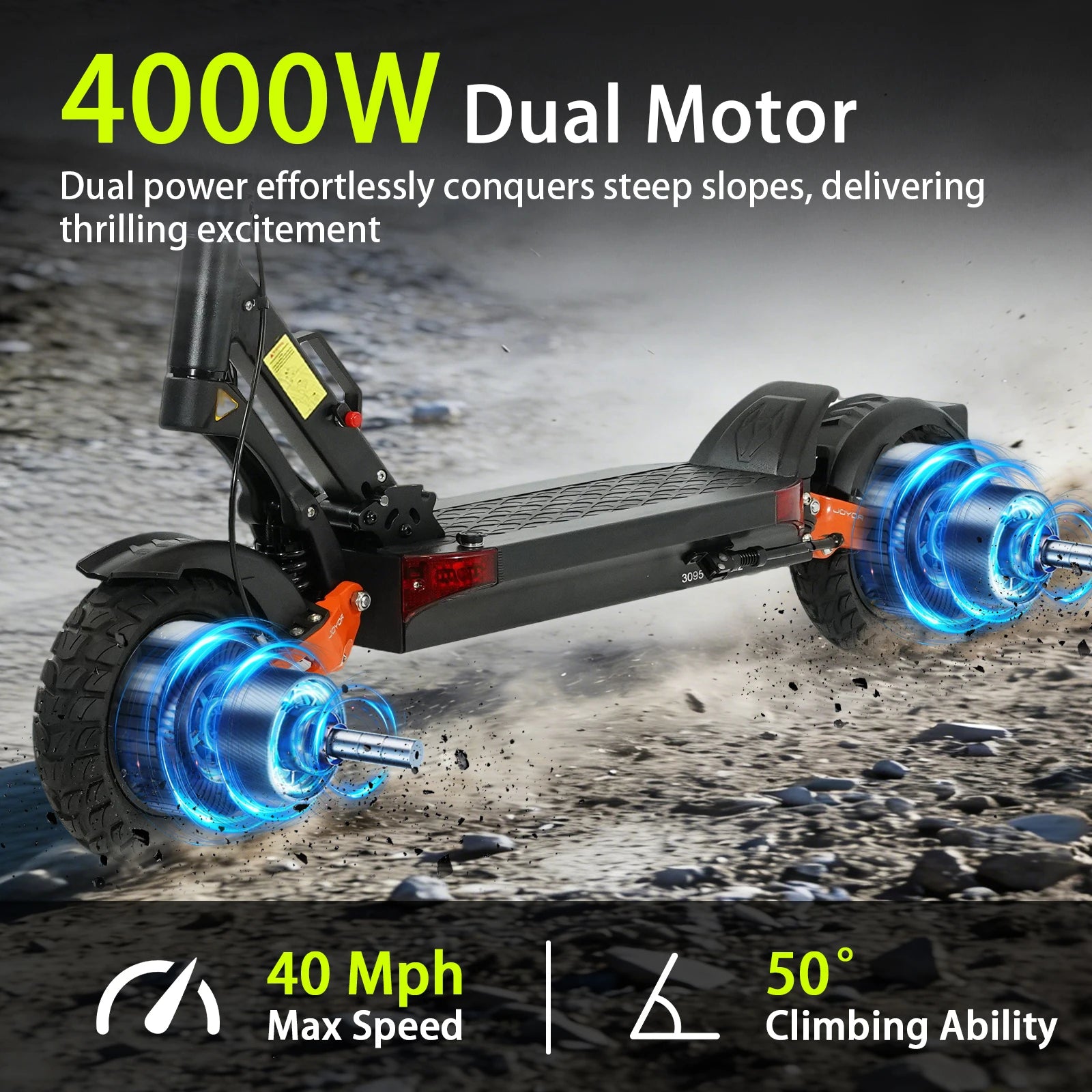 X5 Pro Off-Road Electric Scooter with Honeycomb Tires