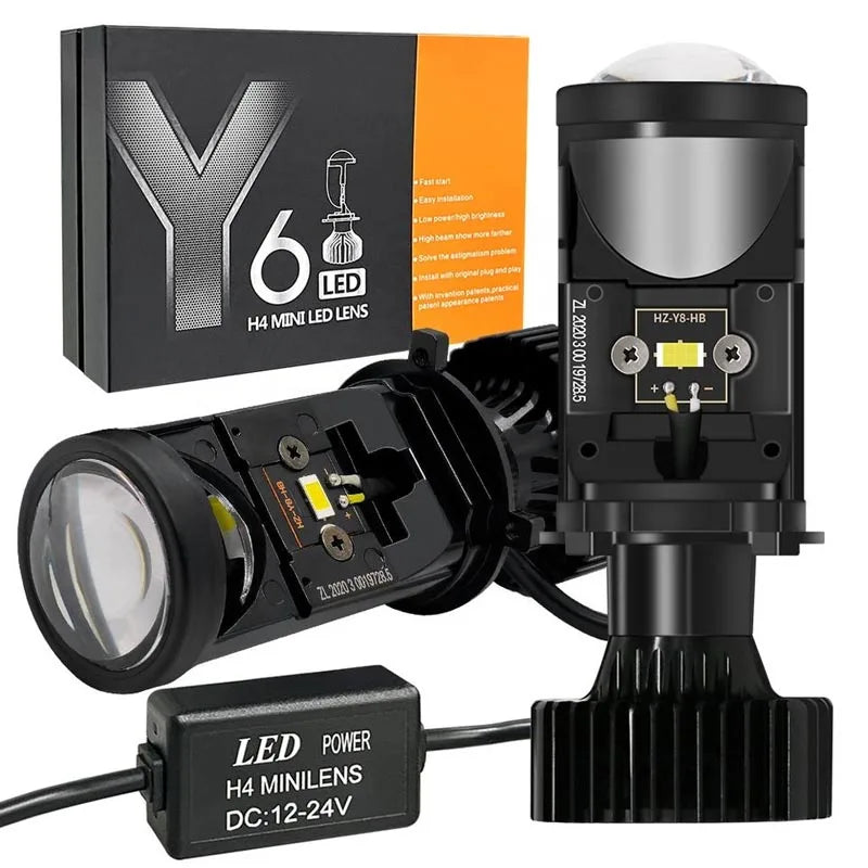 Y6 H4 LED car headlight bulb 120W 60000LM high low beam