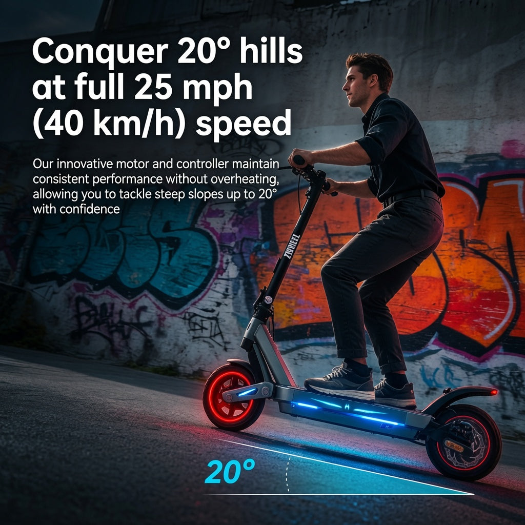 ZWHEEL folding e-scooter with smart features