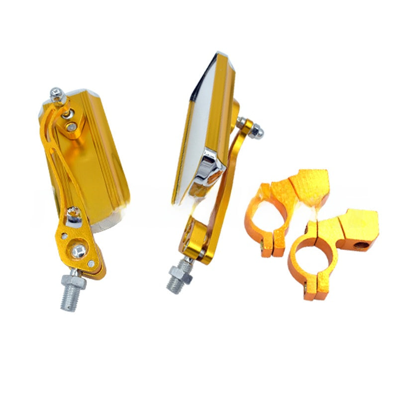 Modern Square Orthodontic Handlebar Mirror Multi-Color Universal Fit