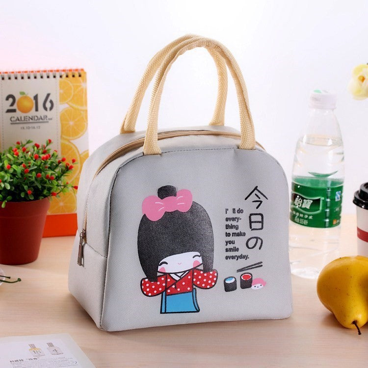 Water-Resistant Oxford Lunch Tote 500ml Insulated Food Storage Bag for Hot & Cold Meals