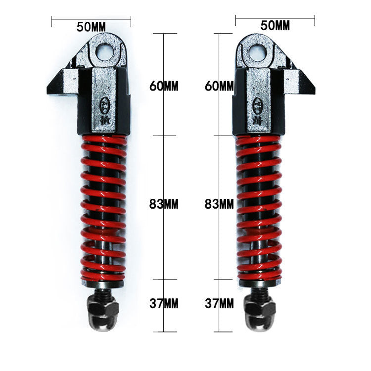 Front Wheel Hydraulic Shock Absorber for Electric Scooters ? 8? & 10? Suspension Fork with Spring, Fender & Mount Kit