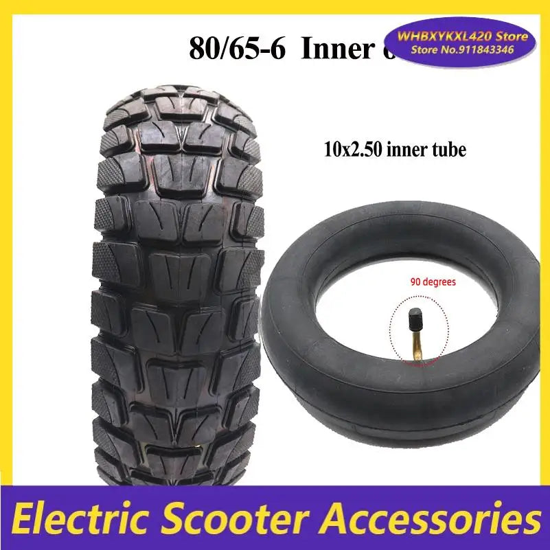 80/65-6 Off-Road Tire & Inner Tube Set for Joyor S5 Electric Scooter