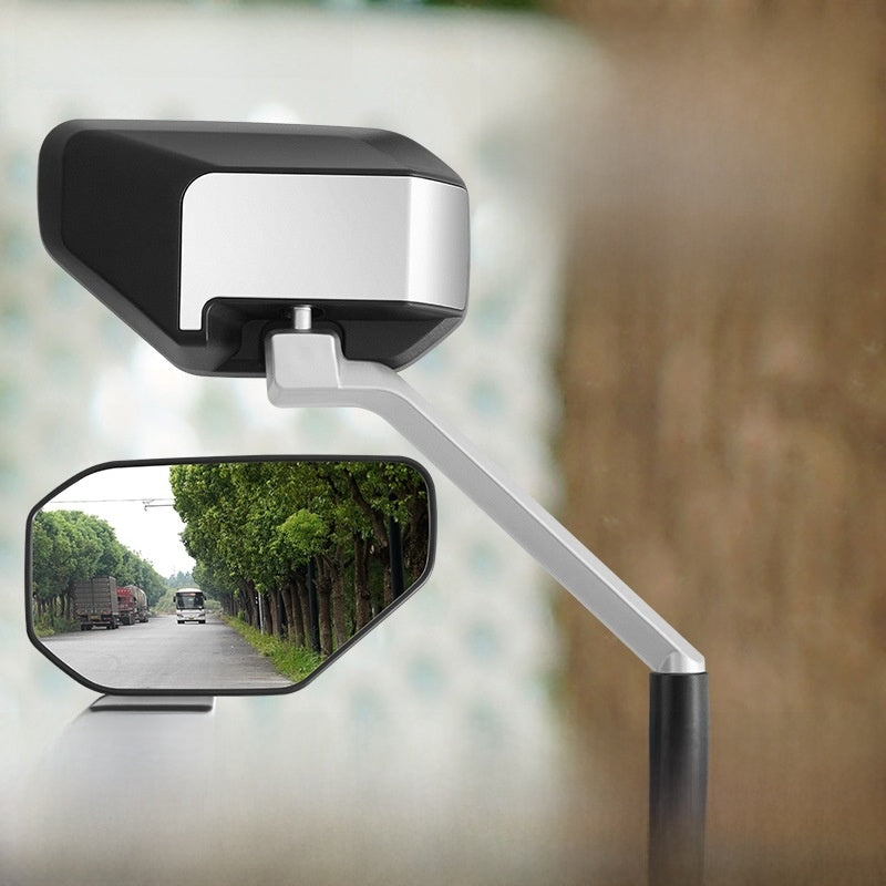 Universal Convex Rearview Mirror Set Wide-Angle Safety Lens for Motorcycles & Scooters