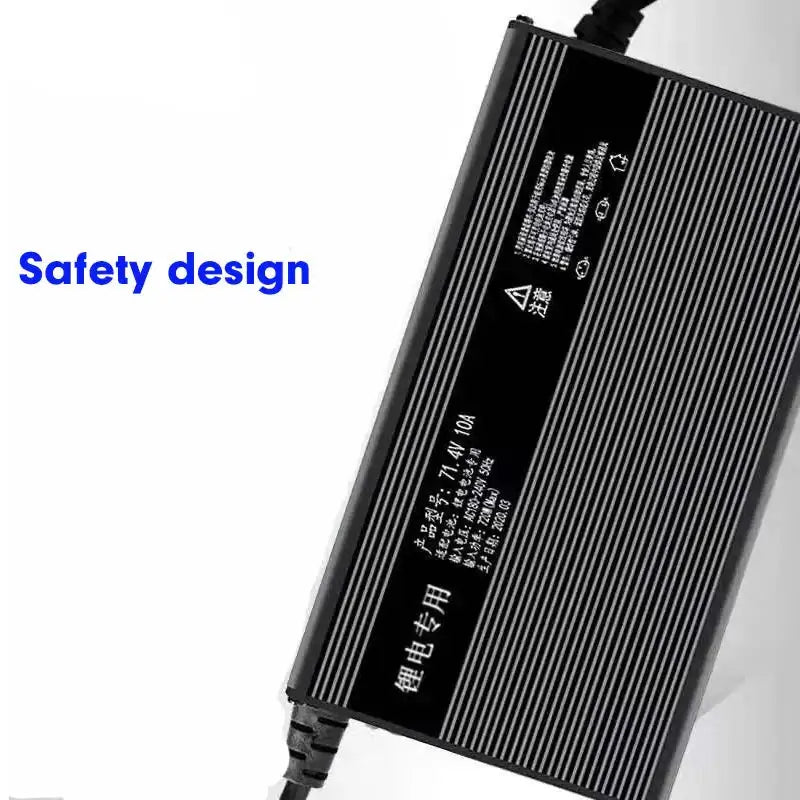 84V Li-ion Smart Charger with HD LCD Display Adjustable 5A-18A for 20S Battery