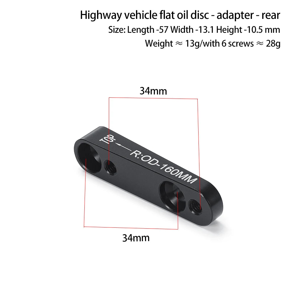   Flat Mount Disc Brake Adapter for Road Bikes