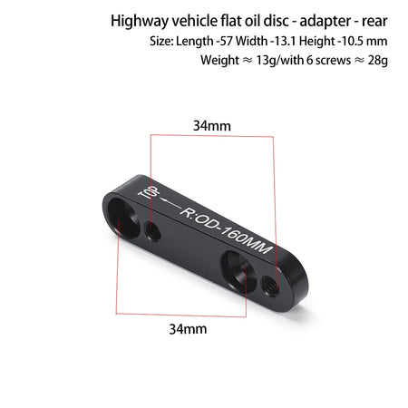   Flat Mount Disc Brake Adapter for Road Bikes
