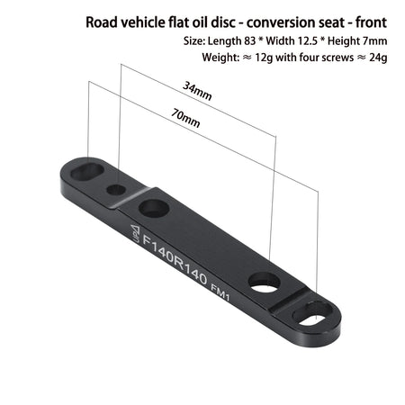   Flat Mount Disc Brake Adapter for Road Bikes