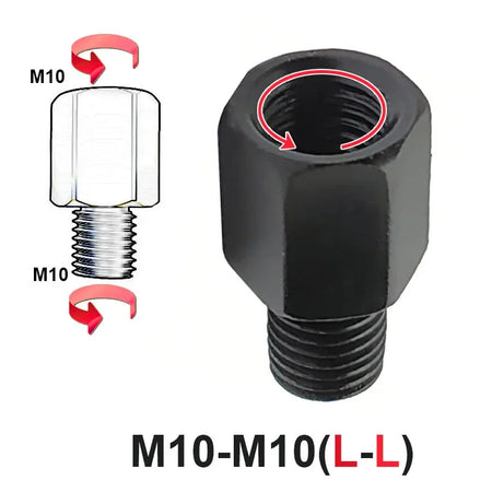   Black Mirror Adapter M10 M8 10MM 8MM for Motorcycles