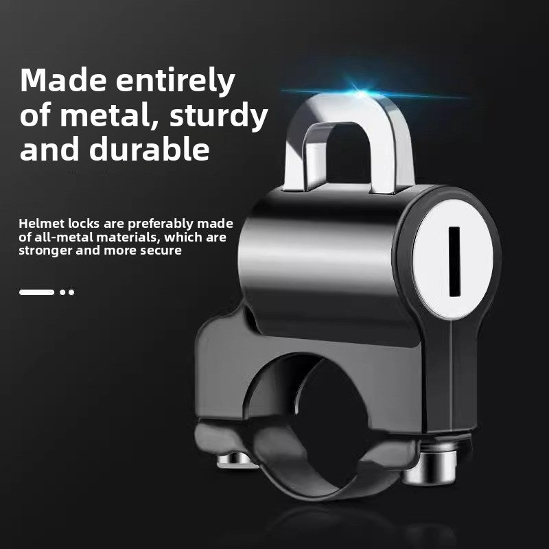Motorcycle Helmet Lock Durable Anti Theft Protection Device