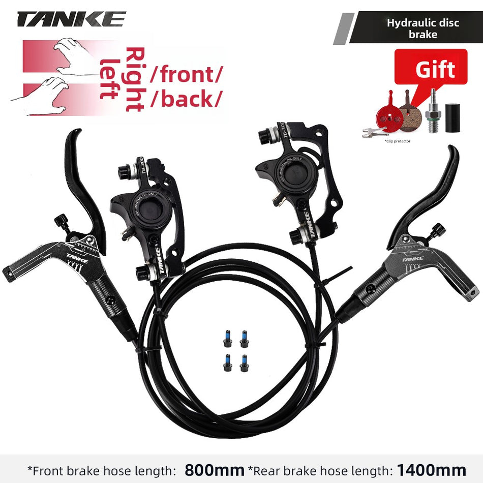 UGNE Aluminum Alloy Hydraulic Disc Brake Caliper Set | High-Performance Mountain & Road Bike Brake Kit | Universal Fit (Black, Red, Blue, Purple)