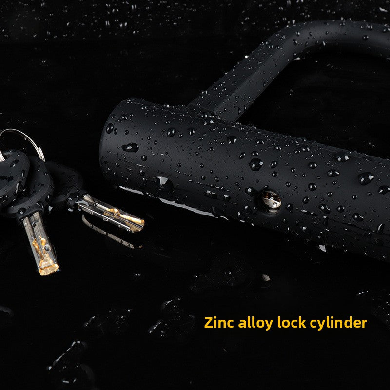 Bicycle and Motorcycle U Lock with Heavy Duty Steel Cable