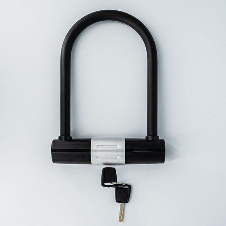 Portable Bike U Lock with Frame Mounted Carry Bracket