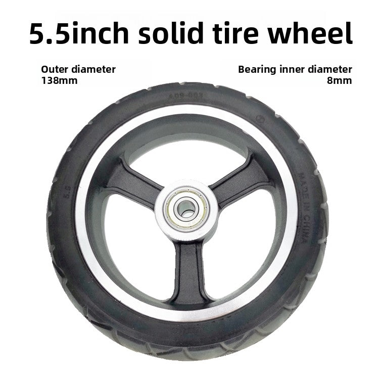 Puncture Resistant Non Pneumatic Scooter Tire and Wheel Assembly