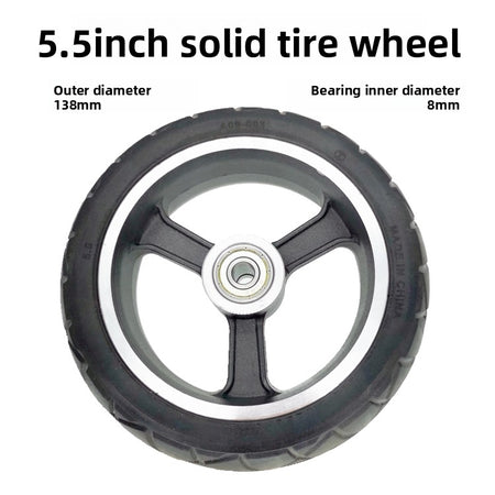 Puncture Resistant Non Pneumatic Scooter Tire and Wheel Assembly