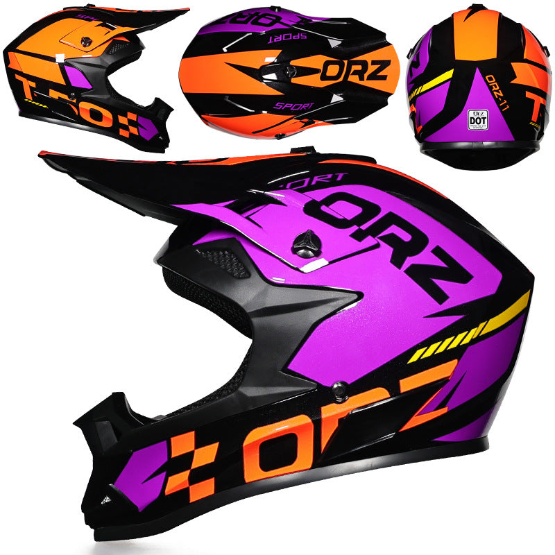 Lightweight Off-Road Cycling Helmet - Breathable ABS Full Face Gear for Downhill & Trail Riding