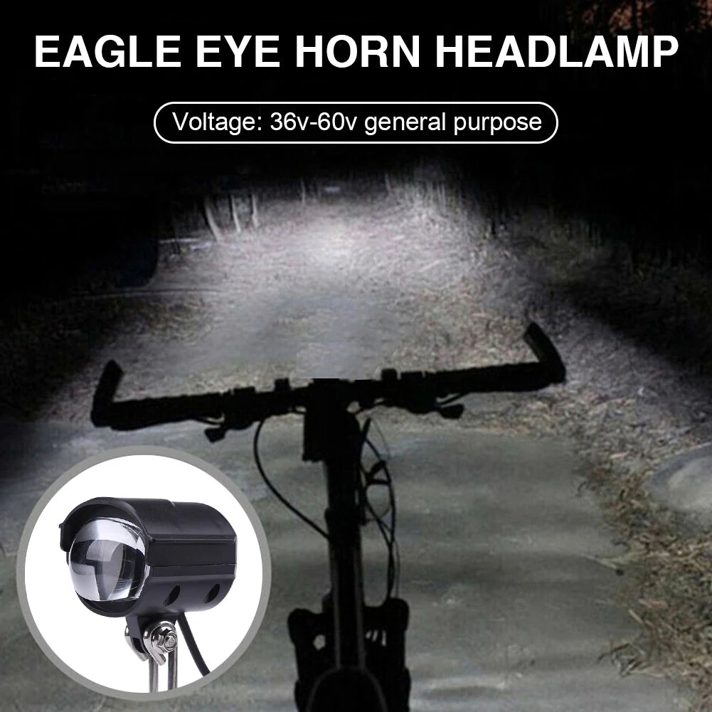   E-Bike Headlight 2 in 1 Waterproof Horn