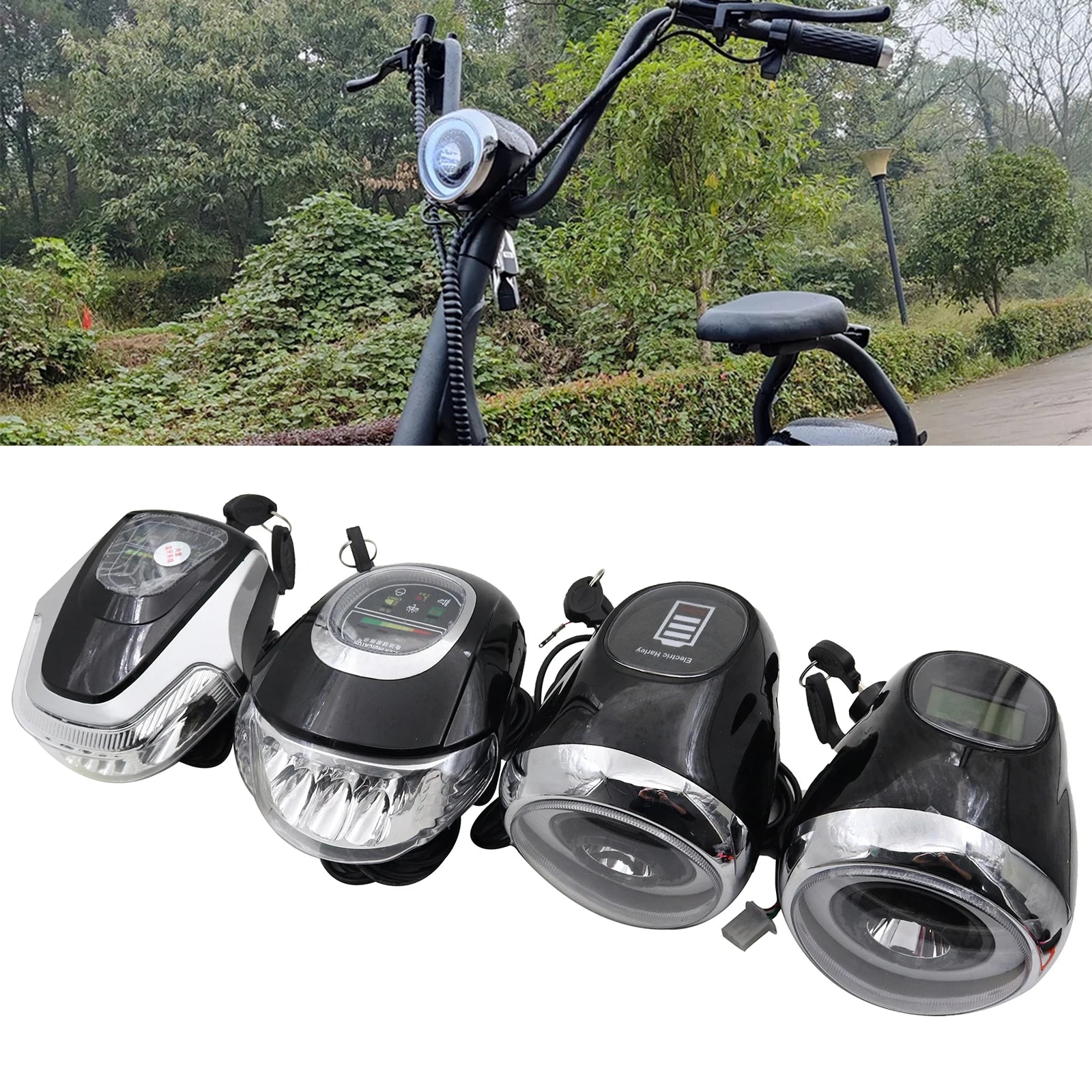   Citycoco 60V Bluetooth APP Headlamp & Accessories