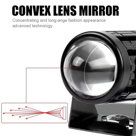   1pc Motorcycle Mini Driving Light Dual Color