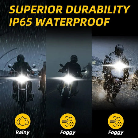   H4 LED Motorcycle Headlight Bulbs Hi Lo Beam