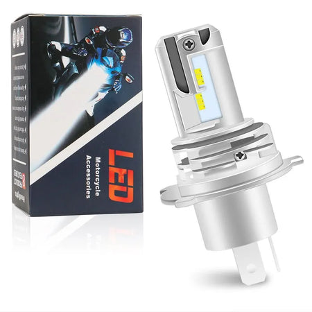   H4 LED Motorcycle Headlight Bulbs Hi Lo Beam