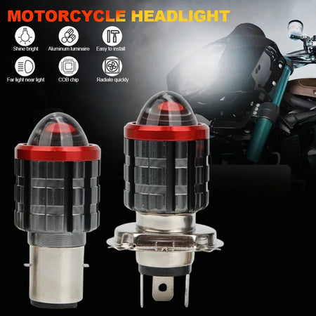   High-brightness H4 H6 LED Motorcycle Headlight Bulbs