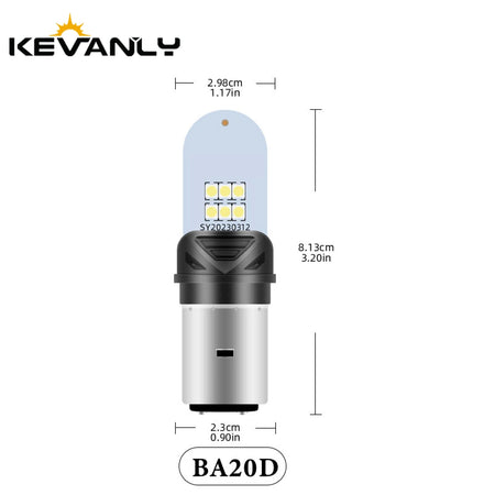   1pcs H4 LED BA20d H6 P15D Motorcycle Headlight Bulbs