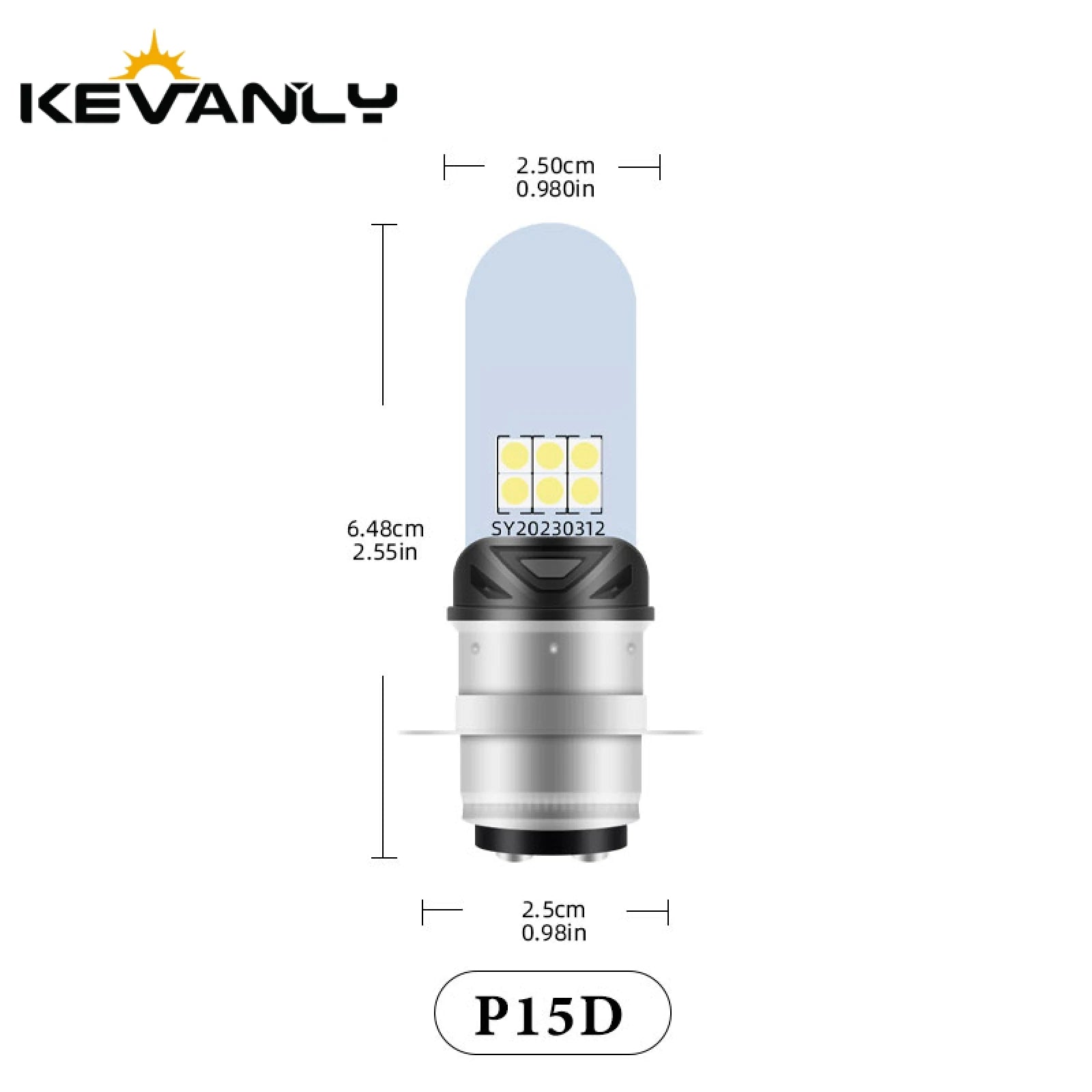   1pcs H4 LED BA20d H6 P15D Motorcycle Headlight Bulbs
