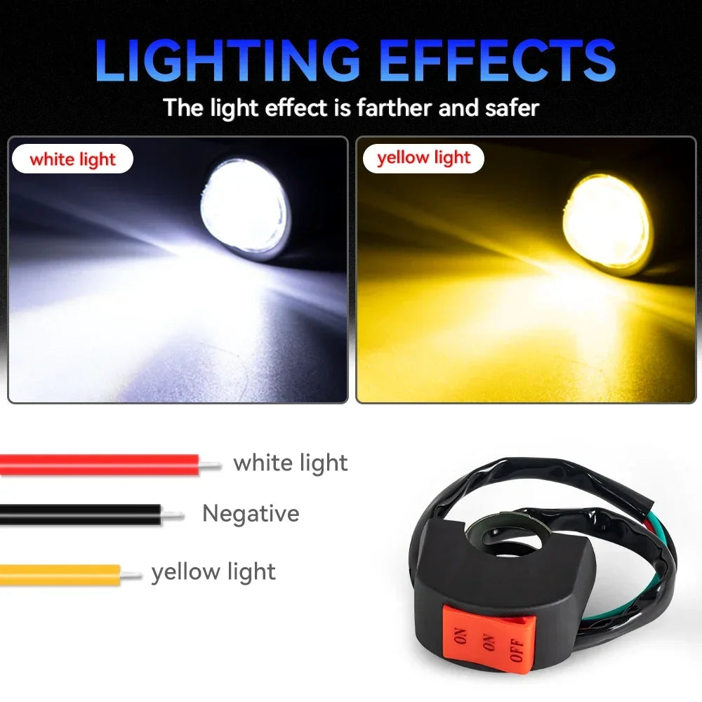   Universal Motorcycle LED Headlight Projector Lens