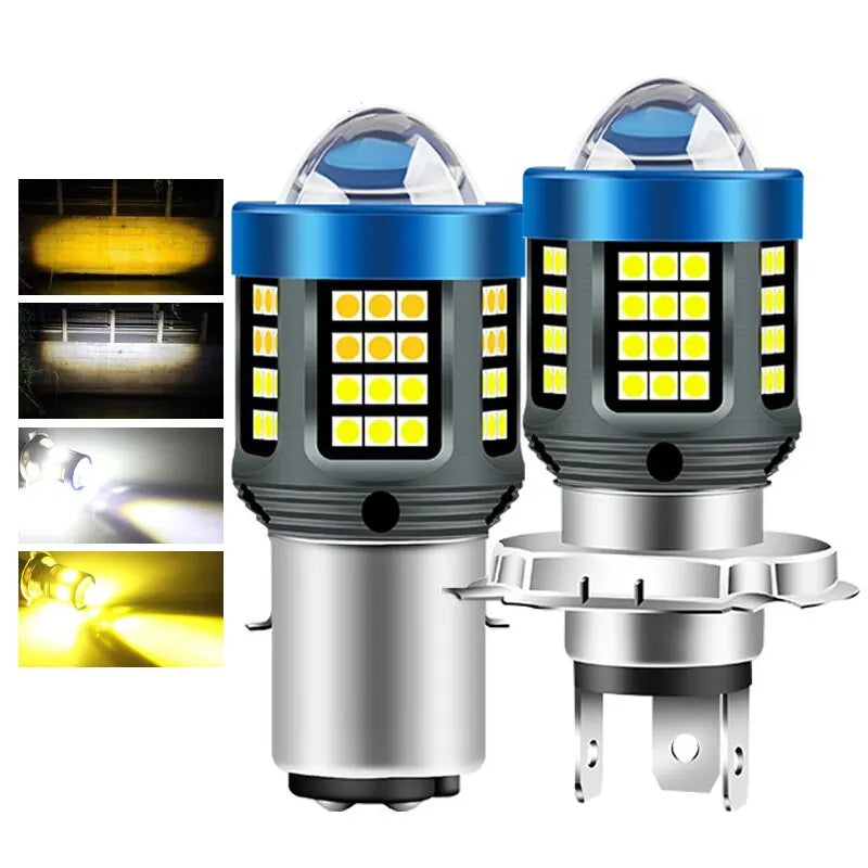   1pc H4 BA20D H6 LED Motorcycle Headlight