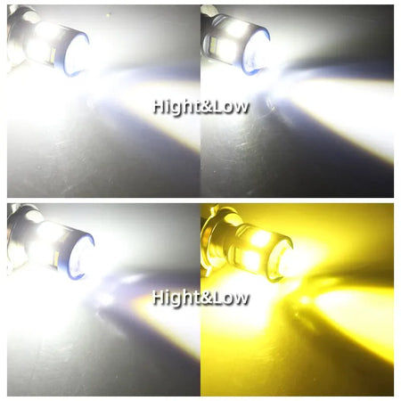   1pc H4 BA20D H6 LED Motorcycle Headlight