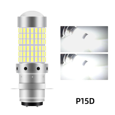   1PCS 144SMD H4 P15D BA20D Motorcycle Headlight Bulbs