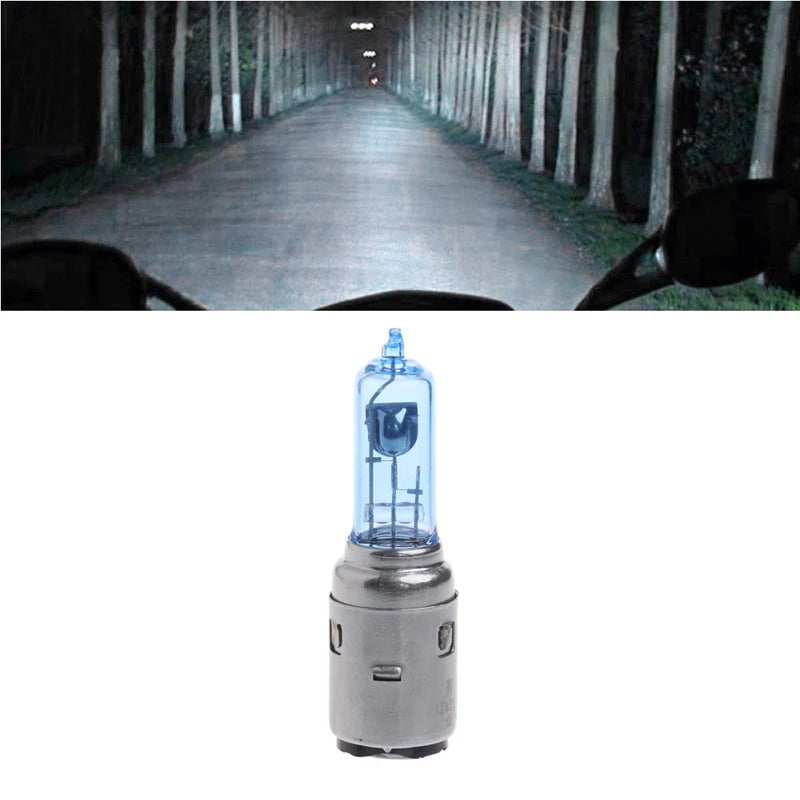   Motorcycle DC 12V 35W BA20D Headlight Bulb